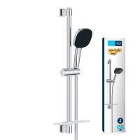 Vorschau: Grohe QuickFix Vitalio Comfort 110 Brausestangenset inkl. Handbrause, Schlauch & Duschablage chrom 26929001