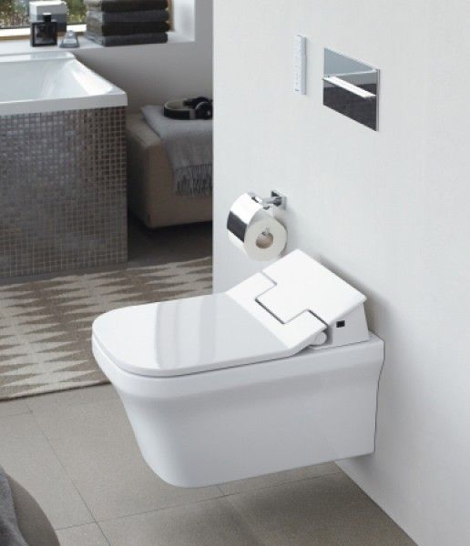 Duravit SensoWash Slim Set mit Durastyle Dusch-Wand-WC, weiß