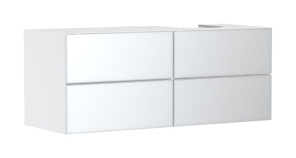 Hansgrohe Xevolos E Unterschrank 137cm für Aufsatzwaschtisch rechts mit Konsole, 4 Schubkästen