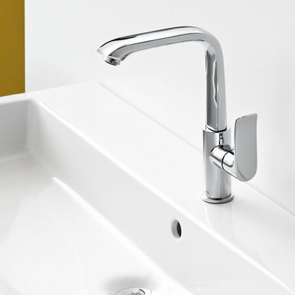 Hansgrohe Metris Einhebel-Waschtischmischer 230 mit Push-Open Ablaufgarnitur, chrom