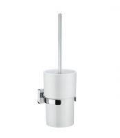 Vorschau: Smedbo Ice WC-Bürstengarnitur aus Porzellan, chrom