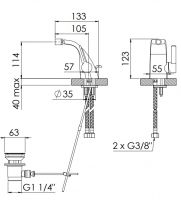 Vorschau: Steinberg Serie 230 Bidet-Einhebelmischer mit Ablaufgarnitur, chrom