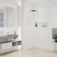 Vorschau: Hansgrohe Pulsify E Kopfbrause 260 1jet 8,4l/min EcoSmart, weiß matt