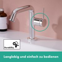 Vorschau: Hansgrohe Tecturis S Waschtischarmatur 110 Fine CoolStart mit Push-Open Ablaufgarnitur