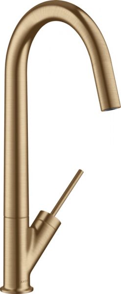 Axor Starck Einhebel-Küchenmischer mit schwenkbarem Auslauf brushed red gold 10822310v