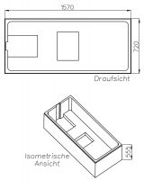 Vorschau: Poresta Compact Badewannenträger für Bette BetteSet Badewanne 160x75cm