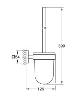 Vorschau: Grohe QuickFix Start Cube Toilettenbürstengarnitur, zum Kleben oder Bohren