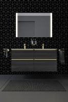 Vorschau: Duravit Starck T Zahnputzbecher doppelt, wandhängend, gold 0099483400