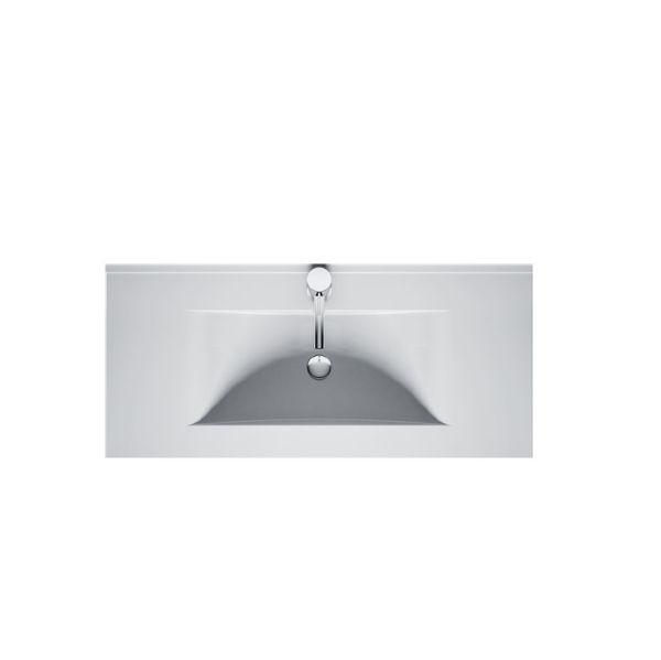 RIHO Porto Wave Waschtisch mit Unterschrank 100cm & LED-Spiegelschrank