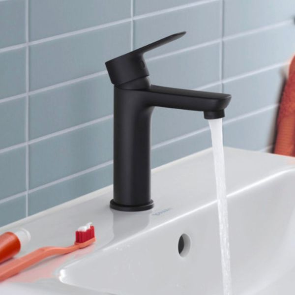 Duravit D-Code Waschtischarmatur, schwarz matt DC1023002046
