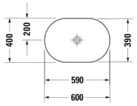 Vorschau: Duravit Luv Aufsatzwaschtisch 60x40cm, oval