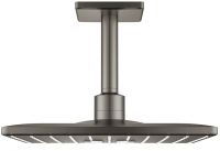 Grohe Rainshower 310 SmartActive Cube Kopfbrauseset Deckenauslass 142 mm, 2 Strahlarten hard graphite gebürstet 26481AL0