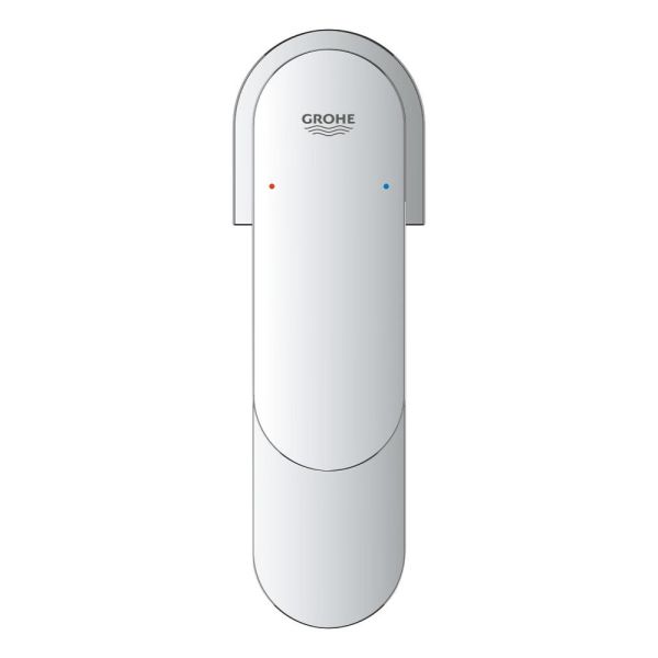 Grohe Plus Einhand-Waschtischbatterie, S-Size, Push-Open Ablaufgarnitur, chrom