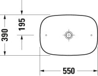 Vorschau: Duravit Zencha Aufsatzbecken 55x39cm anthrazit 23735513791