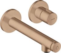 Vorschau: Axor Uno Select Waschtischmischer 158 Unterputz, für Wandmontage brushed red gold 45112310