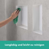 Vorschau: Hansgrohe XtraStoris Minimalistic Wandnische rahmenlos 300/300/100, weiß matt
