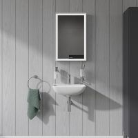 Vorschau: Duravit ME by Starck Handwaschbecken 45x32cm, mit Hahnloch und Überlauf, WonderGliss, weiß 07194500001