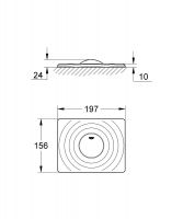Vorschau: Grohe Surf WC-Betätigung, für 1-Mengen-Betätigung, senkrechte und waagerechte Montage, chrom