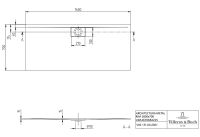 Vorschau: Villeroy&Boch Architectura MetalRim Duschwanne, 160x70cm, weiß