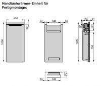 Vorschau: Zehnder Zenia Handtuchwärmer-Einheit mit Infrarot-Glasheizfläche