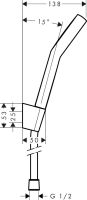 Vorschau: hansgrohe Activera Select S Brausegarnitur, 2jet EcoSmart, Duschschlauch 160cm, schwarz matt