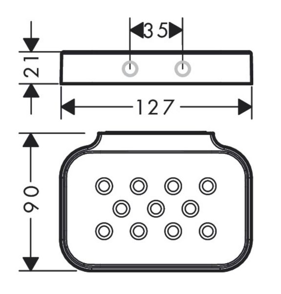 Axor Universal Circular Seifenschale, schwarz matt