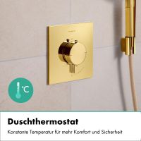 Vorschau: hansgrohe Ecostat Comfort E Thermostat Unterputz 1 Funktion, polished gold optic