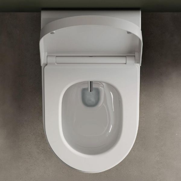 Kludi Cleantronic Spiralflush-Wand-Dusch-WC 62,5cm für Smart Bidet-Modul, weiß 16WCW0043