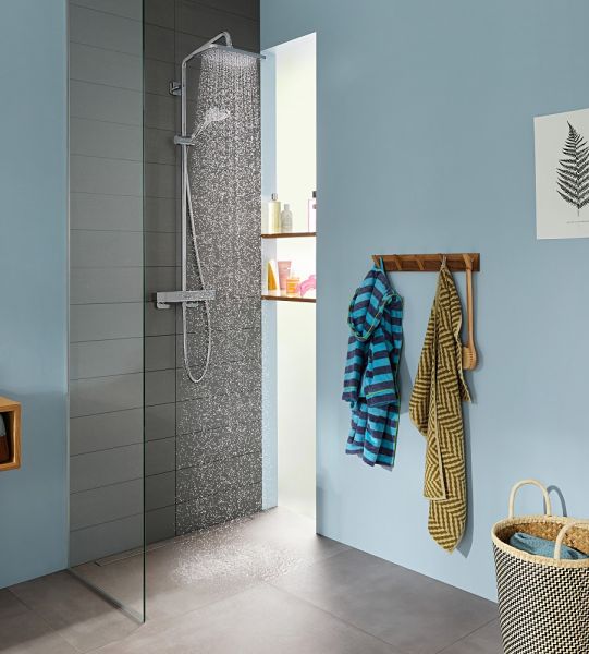 Hansgrohe Croma E Showerpipe 280 1jet mit Thermostat, chrom