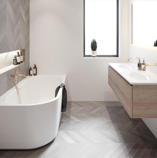 RIHO Desire Corner Eck-Badewanne 184x84cm Raumecke rechts