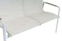 Vorschau: KETTLER DINING DIAMOND 2er Bank, weiß matt beige 0103911-5800