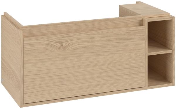 Villeroy&Boch Skyla Waschtischunterschrank C79100 100cm, offenes Fach rechts, nordic oak C79100VJ 