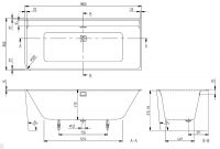 Vorschau: Villeroy&Boch Collaro Vorwand-Badewanne rechte Ausführung 180x80cm