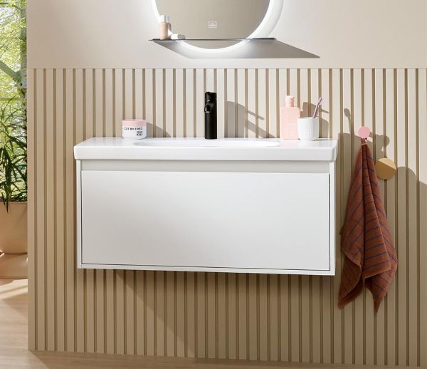 Villeroy&Boch Skyla Waschtischunterschrank C78900 100cm, 1 Auszug, brilliant whiteC78900VE 