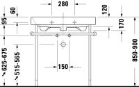Vorschau: Duravit Happy D.2 Waschtisch 80x50,5cm, mit Überlauf, ohne Wondergliss, weiß 2318800000