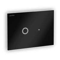 Laufen Ineo Eclipse berührungslose Betätigungsplatte, Ambientelicht, Benutzererkennung, glas schwarz