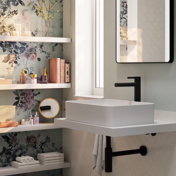 hansgrohe Zesis S Waschtischarmatur 230 CoolStart für Aufsatzbecken schwarz matt 74730670