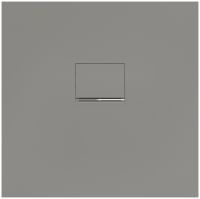 Villeroy&Boch Squaro Infinity Quaryl®-Duschwanne, flächenbündiger Einbau, 80x80cm, grey, UDQ8080SQI1IV