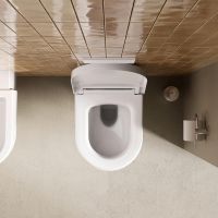 Vorschau: Duravit Balcoon Wand-WC 37x54cm, spülrandlos, DuraShield, weiß