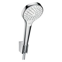 hansgrohe Croma Select E Brausehalterset 110 Vario 3jet, Duschschlauch 1,6m, weiß/chrom 28094400