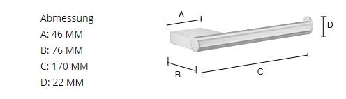 Smedbo Air Toilettenpapierhalter, chrom AK3411