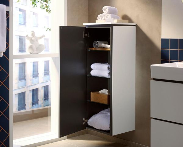 hansgrohe Xilesa E Halbhochschrank 40x35cm mit 1 Tür