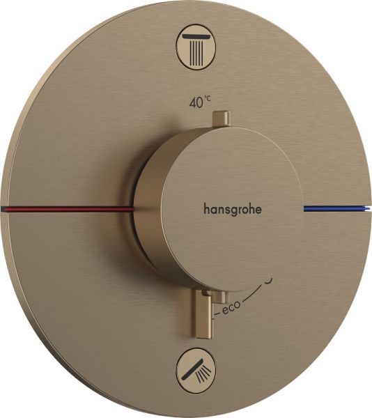 Hansgrohe ShowerSelect Comfort S Thermostat brushed bronze 15554140