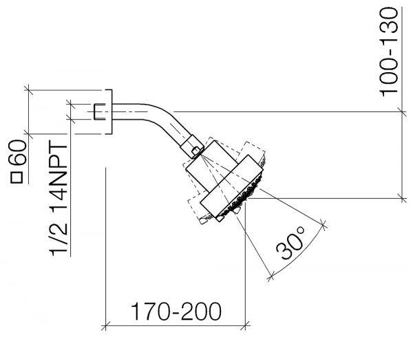 Dornbracht Serienneutral Kopfbrause Ø9,2cm, FlowReduce