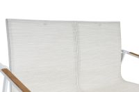 Vorschau: KETTLER DINING DIAMOND Lounge 2er Bank weiß matt/ beige 0103940-5800
