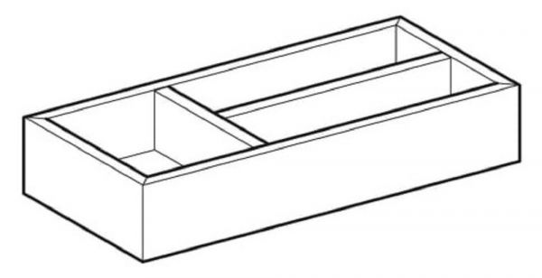 Geberit Smyle Schubladeneinsatz T-Unterteilung, für obere Schublade 32,3cm, lava_2