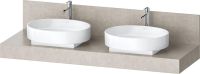 Duravit Balcoon Konsole 160X55cm für 2 Aufsatzwaschbecken