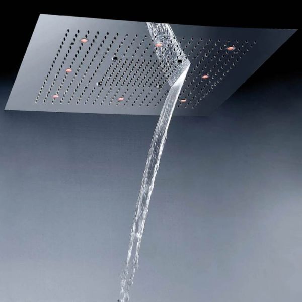 Steinberg Sensual Rain Regenkopfbrause 80x80cm, 3 Strahlarten, LED-Beleuchtung, edelstahl poliert