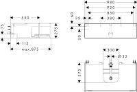 Vorschau: hansgrohe Xevolos E Waschtischunterschrank 98x55cm für Aufsatzwaschtisch mit Konsole, 1 Schubkasten Vorschau: hansgrohe Xevolos E Waschtischunterschrank 98x55cm für Aufsatzwaschtisch mit Konsole, 1 Schubkasten
