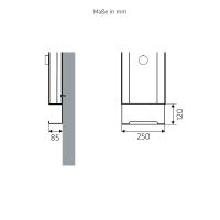 Vorschau: WimTec PROOF Seifenschale für Montage am Duschpaneel, edelstahl